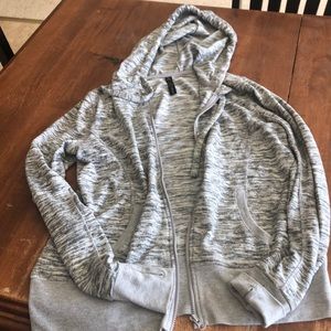 Hooded zip sweatshirt